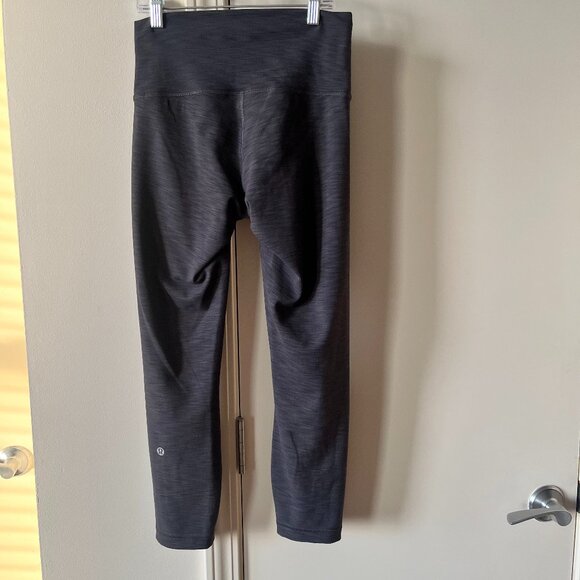 Lululemon Wunder Train High-Rise Crop 23" Grey Size 6 - Picture 7 of 9